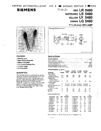 Datasheet LG5480-GK manufacturer Siemens